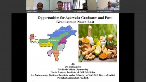 Opportunities for Ayurveda Graduates and Post Graduates in North East By  Dr. Imli Kumba 
