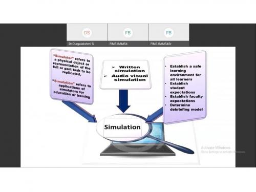 Scope of Simulation in Teaching Case Study and Ayurveda Diagnosis